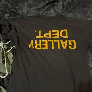 Gallery Dept Black and Yellow Short Sleeve Tee